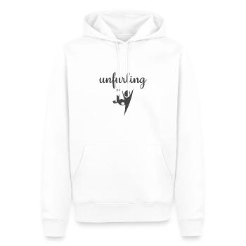 Le design chrétien déploie la joie - Sweat à capuche Premium bio Homme - blanc - Devant - Nico (187cm)