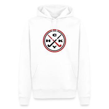 feldhockey hockey hockey hockey hockey gazon hcky - Sweat à capuche Premium bio Homme - blanc - Devant - Nico (187cm)