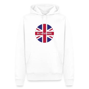 Blackpool - Sweat à capuche Premium bio Homme - blanc - Devant - Nico (187cm)