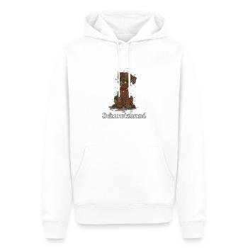 Schmutzhund2 3 - Männer Premium Bio Hoodie - Weiß - Vorne - Nico (187cm)