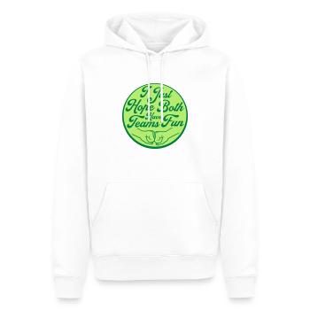 Both Teams Have Fun - Männer Premium Bio Hoodie - Weiß - Vorne - Nico (187cm)