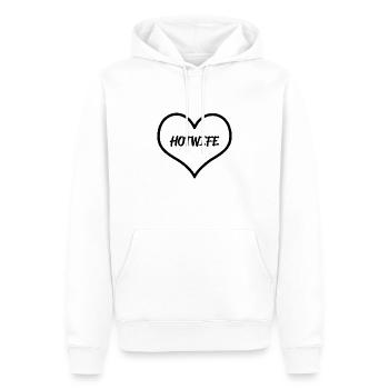 Hotwife sexy Frau Text - Männer Premium Bio Hoodie - Weiß - Vorne - Nico (187cm)
