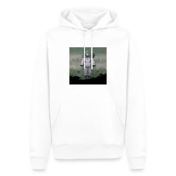 Lonely Voyager 037 - Männer Premium Bio Hoodie - Weiß - Vorne - Nico (187cm)