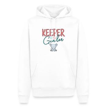 Elefant Geschenkidee für die Schwangerschaft - Männer Premium Bio Hoodie - Weiß - Vorne - Nico (187cm)