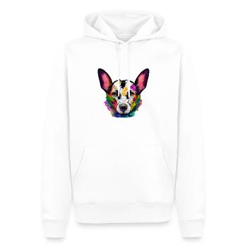 Australian Cattle Dog Design in Farbe - Männer Premium Bio Hoodie - Weiß - Vorne - Nico (187cm)