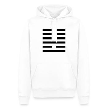 36 Ming I - L’éclipse de lumière (Hex.) - Sweat à capuche Premium bio Homme - blanc - Devant - Nico (187cm)