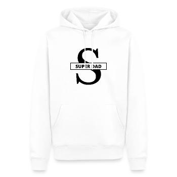 toller Papa - Männer Premium Bio Hoodie - Weiß - Vorne - Nico (187cm)