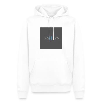 Sein oder nicht sein - das ist hier die Frage - Männer Premium Bio Hoodie - Weiß - Vorne - Nico (187cm)