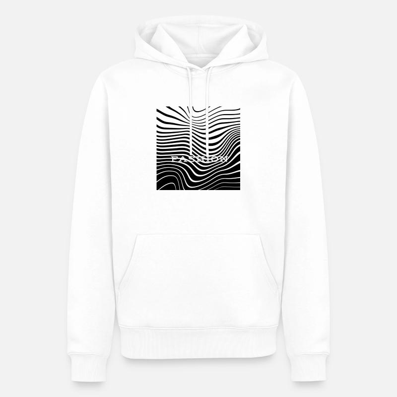 JS Mode - Männer Premium Bio Hoodie - Weiß