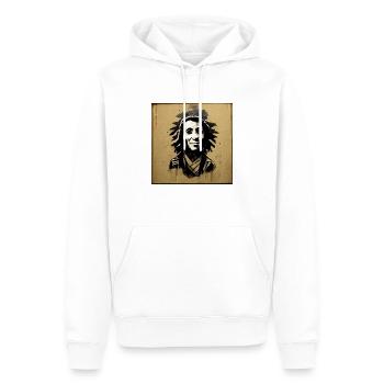 Rastafari-skizzenmalerei - Männer Premium Bio Hoodie - Weiß - Vorne - Nico (187cm)