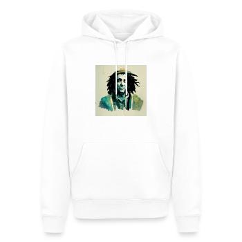 Rastafari-skizzenmalerei - Männer Premium Bio Hoodie - Weiß - Vorne - Nico (187cm)