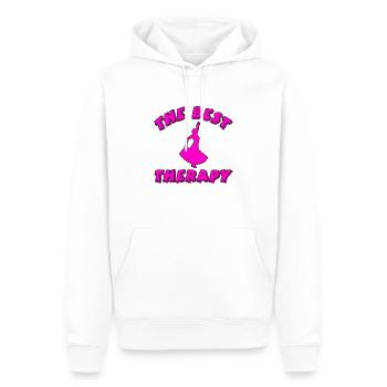 Danser - Sweat à capuche Premium bio Homme - blanc - Devant - Nico (187cm)