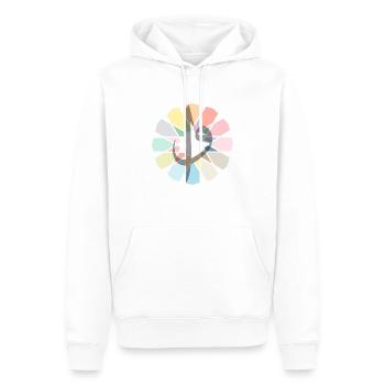 Elif Vav - Männer Premium Bio Hoodie - Weiß - Vorne - Nico (187cm)