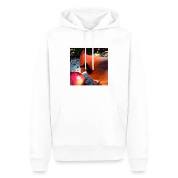 Nördlicher Kardinal - Männer Premium Bio Hoodie - Weiß - Vorne - Nico (187cm)