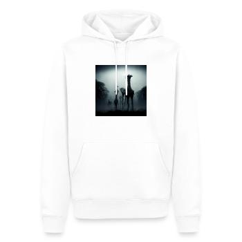 Girrafe in the dark - Men’s Premium Organic Hoodie - white - Front - Nico (187cm)