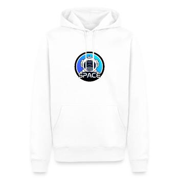 Astronaut im All - Männer Premium Bio Hoodie - Weiß - Vorne - Nico (187cm)
