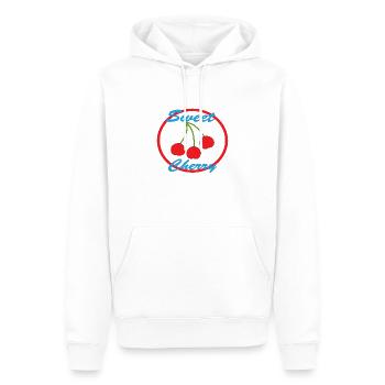 Sweet Cherry - Männer Premium Bio Hoodie - Weiß - Vorne - Nico (187cm)