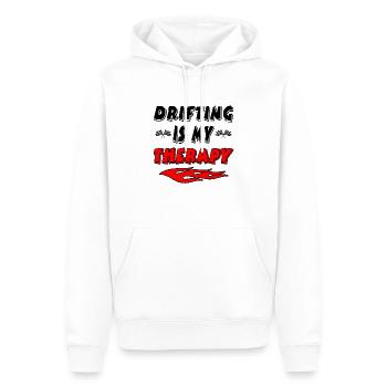 Auto - Männer Premium Bio Hoodie - Weiß - Vorne - Nico (187cm)