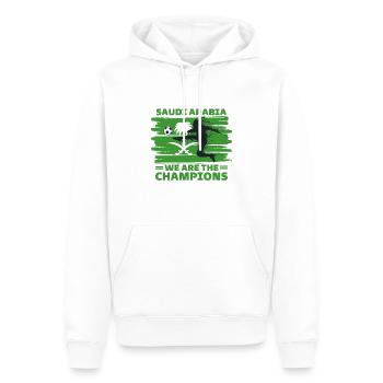 Saudi Arabia Football 2022 Saudi supporter - Men’s Premium Organic Hoodie - white - Front - Nico (187cm)