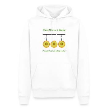 Drei Mexikaner pinkeln - Männer Premium Bio Hoodie - Weiß - Vorne - Nico (187cm)