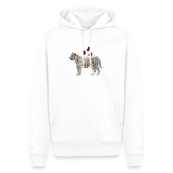 Tiger - Männer Premium Bio Hoodie - Weiß - Vorne - Nico (187cm)