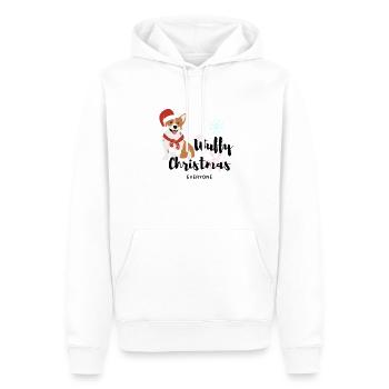 Doggo Christmas - Männer Premium Bio Hoodie - Weiß - Vorne - Nico (187cm)