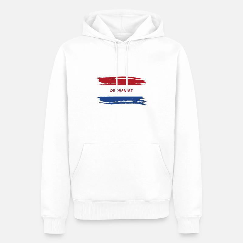 pays bas - Sweat à capuche Premium bio Homme - blanc
