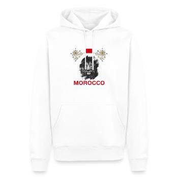 Marokko - Männer Premium Bio Hoodie - Weiß - Vorne - Nico (187cm)