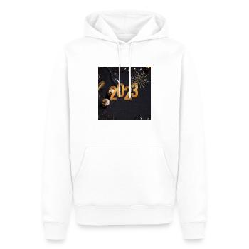 2023 Jascha Gräfe 1 - Männer Premium Bio Hoodie - Weiß - Vorne - Nico (187cm)