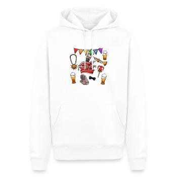 Niederländische Karnevalselemente - Männer Premium Bio Hoodie - Weiß - Vorne - Nico (187cm)