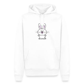 Osterhase - Männer Premium Bio Hoodie - Weiß - Vorne - Nico (187cm)
