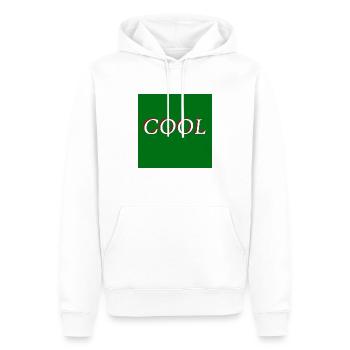 REFROIDIR - Sweat à capuche Premium bio Homme - blanc - Devant - Nico (187cm)