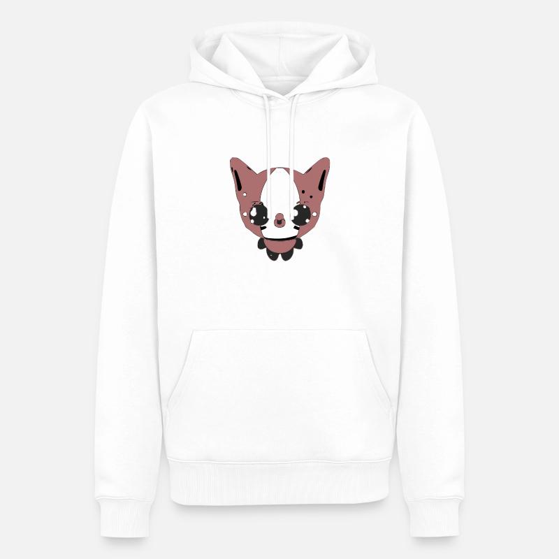 Lutti le mignon kawaii - Sweat à capuche Premium bio Homme - blanc