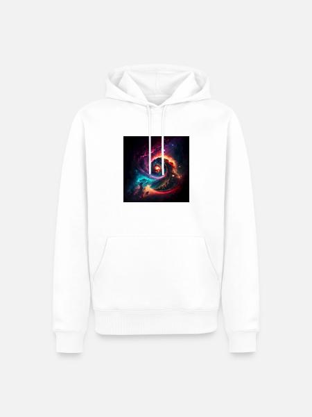 Kosmisches Universum n°3 - Männer Premium Bio Hoodie - Weiß