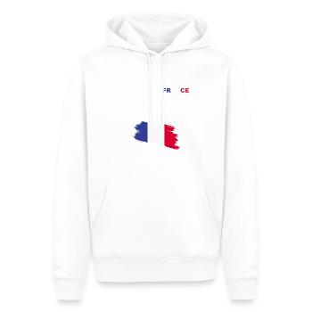 Frankreich - France - Men’s Premium Organic Hoodie - white - Front - Nico (187cm)