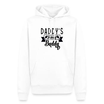Copain de pêche de papa - Sweat à capuche Premium bio Homme - blanc - Devant - Nico (187cm)