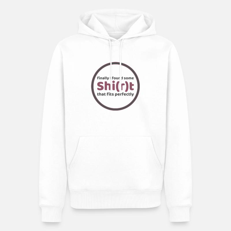 finally - Männer Premium Bio Hoodie - Weiß