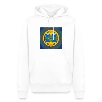 Cercle de vie - Sweat à capuche Premium bio Homme - blanc - Devant - Nico (187cm)