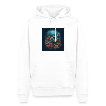 Wunderschöne Schildkröte schwimmt im Korallenriff - Männer Premium Bio Hoodie - Weiß - Vorne - Nico (187cm)