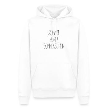 Sommer Sonne Sonnenschein - Männer Premium Bio Hoodie - Weiß - Vorne - Nico (187cm)