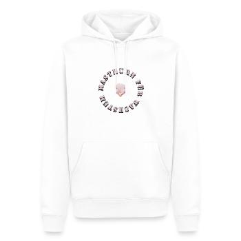 masthuhn für wachstum - Männer Premium Bio Hoodie - Weiß - Vorne - Nico (187cm)