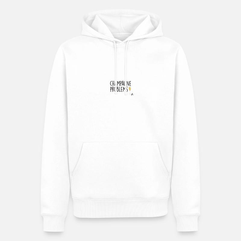 problems - Sweat à capuche Premium bio Homme - blanc