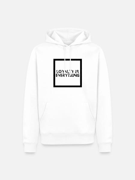 Loyalty is everything - Männer Premium Bio Hoodie - Weiß