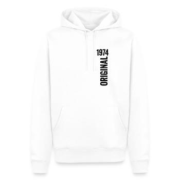 1974 Original Birthday Gift 1974 - Men’s Premium Organic Hoodie - white - Front - Nico (187cm)