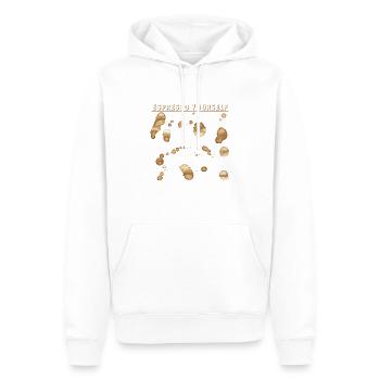 Espresso vous-même - Sweat à capuche Premium bio Homme - blanc - Devant - Nico (187cm)