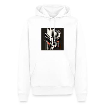The Bauhaus Legacy - Männer Premium Bio Hoodie - Weiß - Vorne - Nico (187cm)