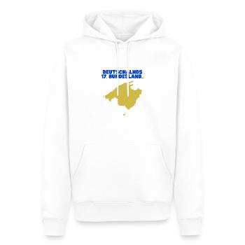 Mallorca merch - Männer Premium Bio Hoodie - Weiß - Vorne - Nico (187cm)