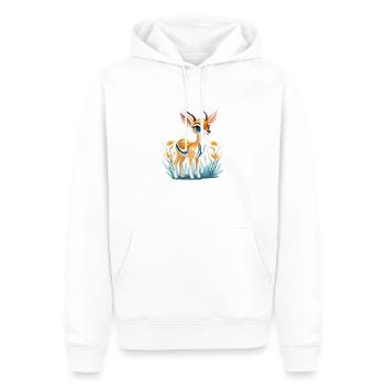 Little doe - Men’s Premium Organic Hoodie - white - Front - Nico (187cm)