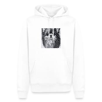 Pour les amoureux du Chihuahua noir & blanc - Sweat à capuche Premium bio Homme - blanc - Devant - Nico (187cm)