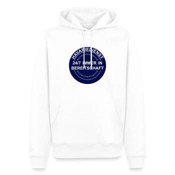 Havariedienst - Männer Premium Bio Hoodie - Weiß - Vorne - Nico (187cm)